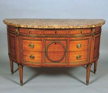 commode ancienne demi lune